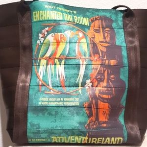 SOLD!!Harveys Disney Disneyland 60th Anniversary Enchanted Tiki Room Poster Tote